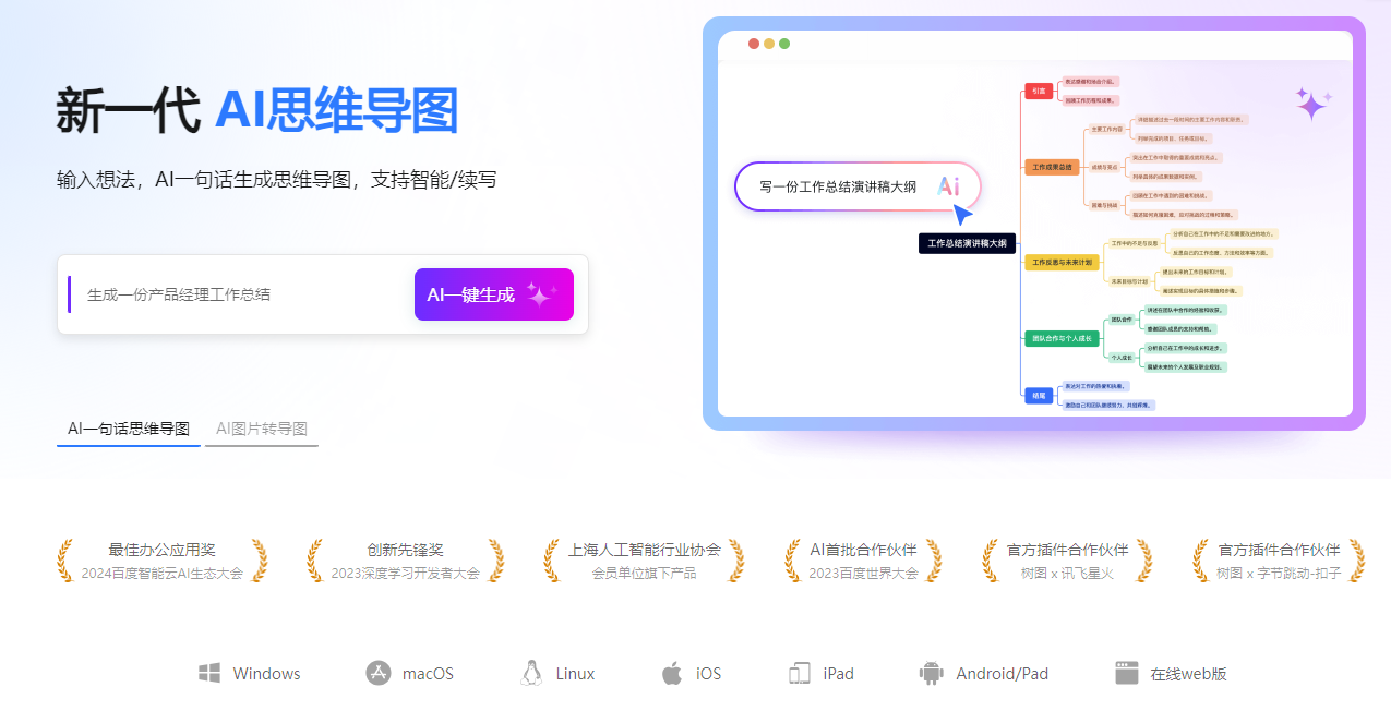 TreeMind树图 - 在线AI思维导图软件 | 免费脑图模板